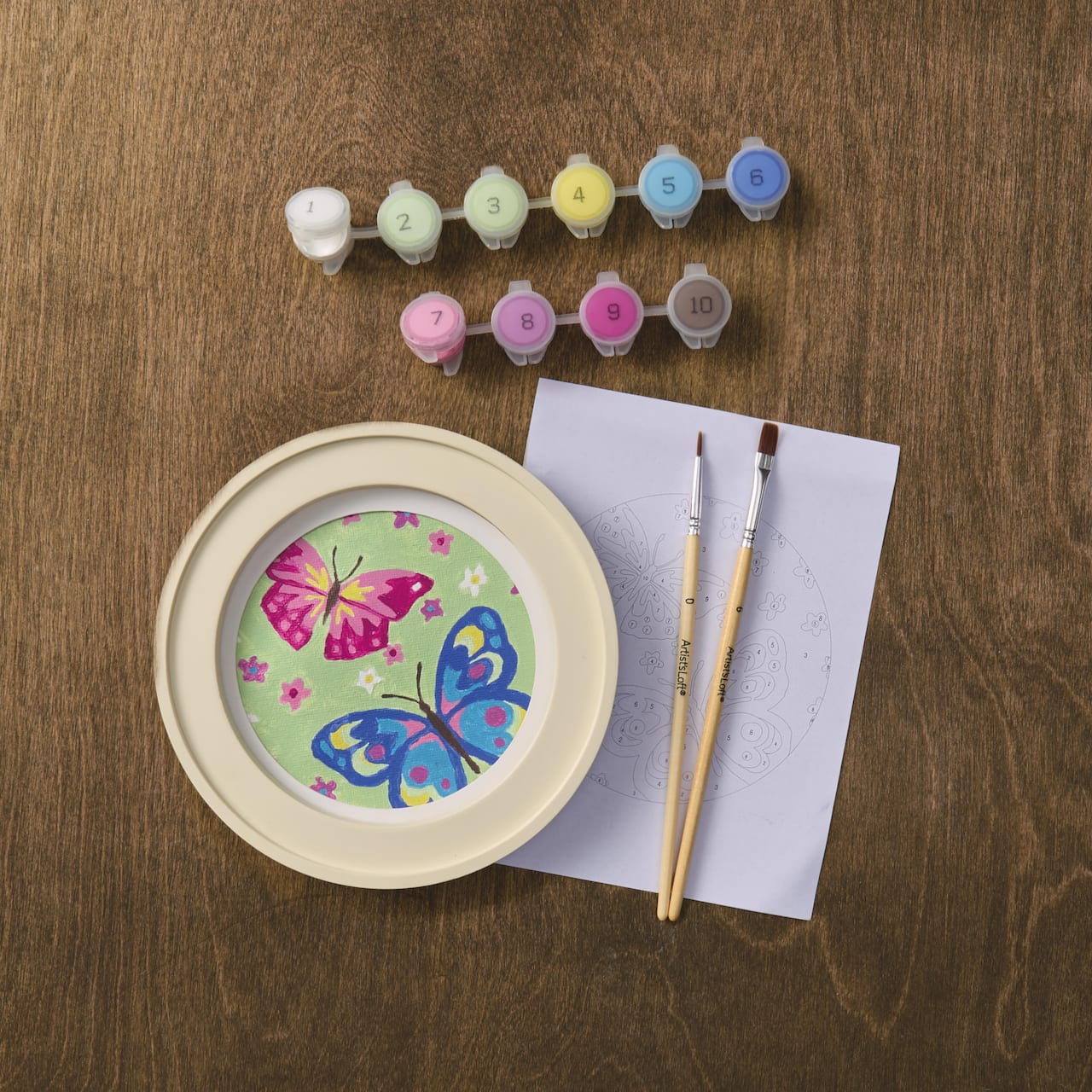 Butterflies Paint-by-Number Framed Mini Kit by Artist's Loft®